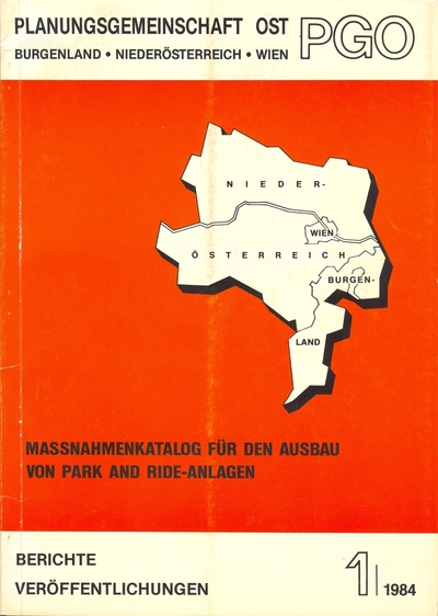 Titelblatt Massnahmenkatalog für den Ausbau von Park and Ride-Anlagen