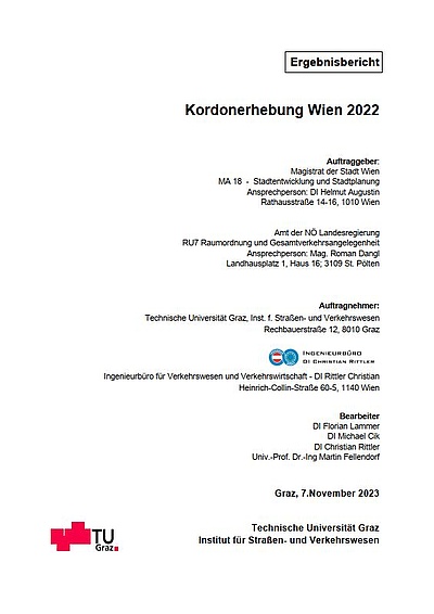 Titelbild Kordonerhebung Wien 2022