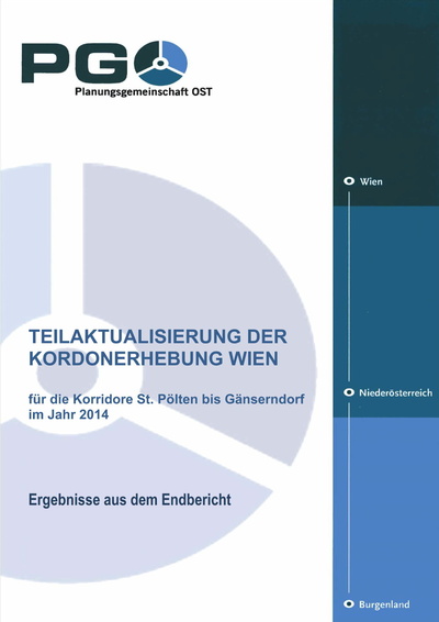 Titelbild Teilaktualisierung Kordonerhebung 2014